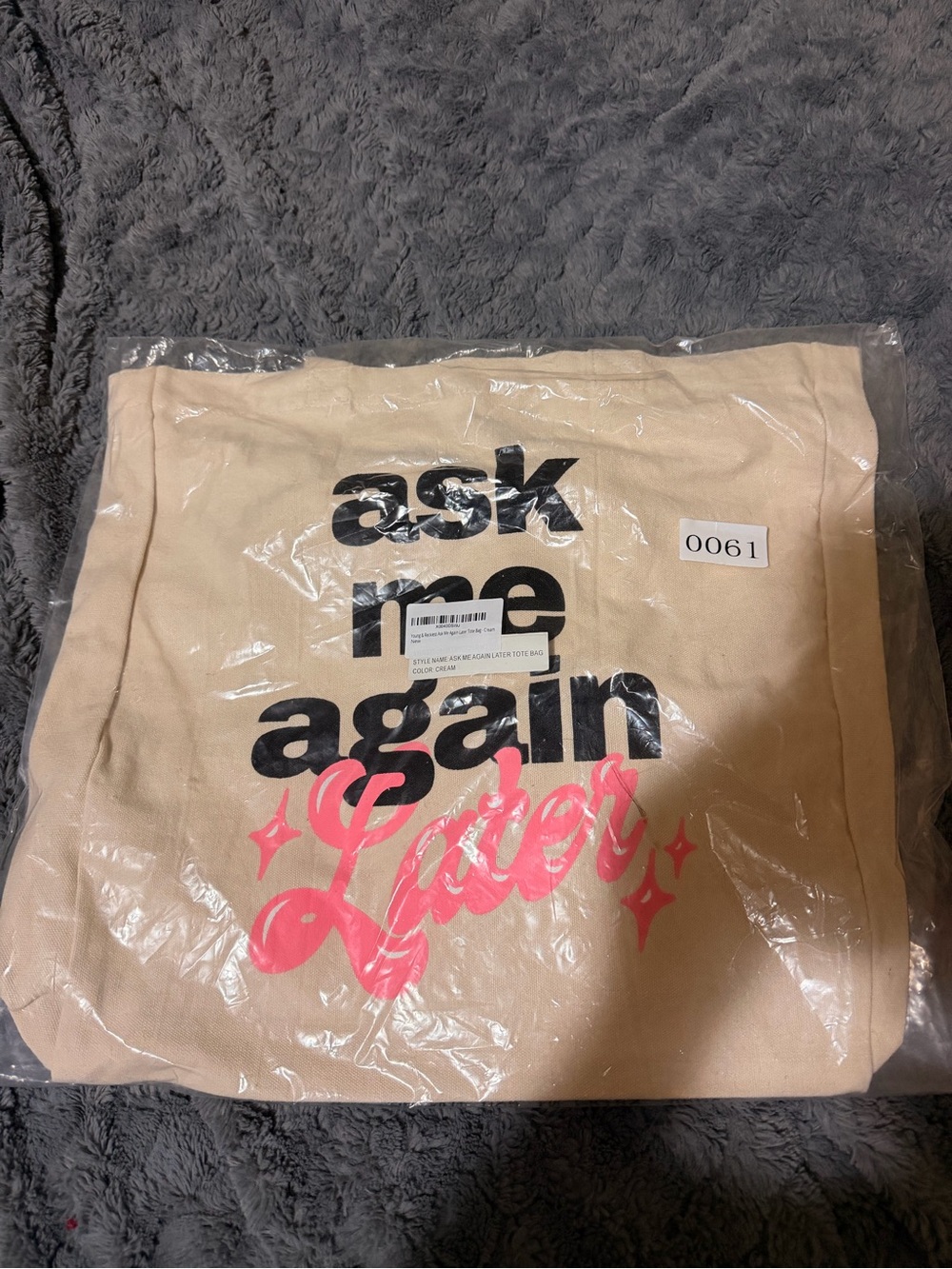Young & reckless cream ask me again later new